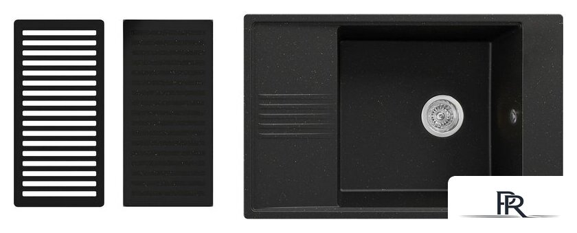 Кухонная мойка Kernau KGS D 6078 1B1D Deep Black + Gold Metallic - Изображение №1 — Интернет-магазин ПроЗаказ