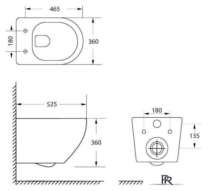 Унитаз подвесной Lauter Vortex 2110830VP - Изображение №20 — Интернет-магазин ПроЗаказ