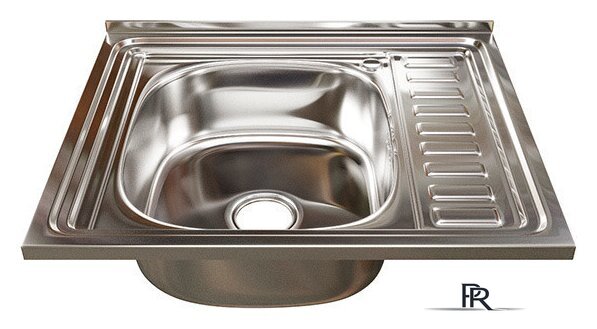 Кухонная мойка Mixline 538193 (левая, полированная, 0.6 мм) - Изображение №1 — Интернет-магазин ПроЗаказ