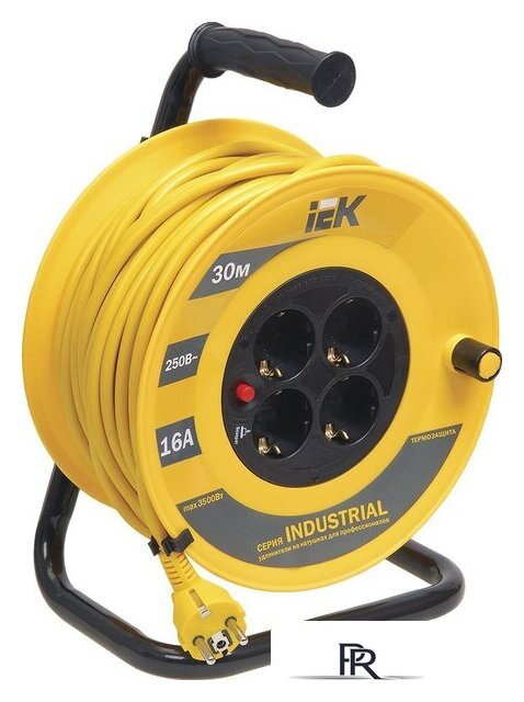 Удлинитель на катушке IEK УК30 WKP15-16-04-30 (30 м, желтый) - Изображение №1 — Интернет-магазин ПроЗаказ