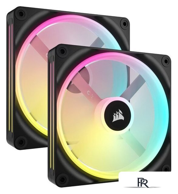 Комплект вентиляторов для корпуса с контроллером Corsair iCUE LINK QX140 RGB Dual Pack + Hub CO-9051004-WW - Изображение №1 — Интернет-магазин ПроЗаказ