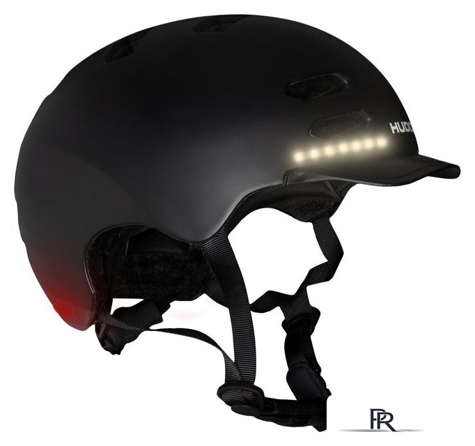 Cпортивный шлем Hudora Skaterhelm LED 84175 (р. 55-58, черный) - Изображение №1 — Интернет-магазин ПроЗаказ