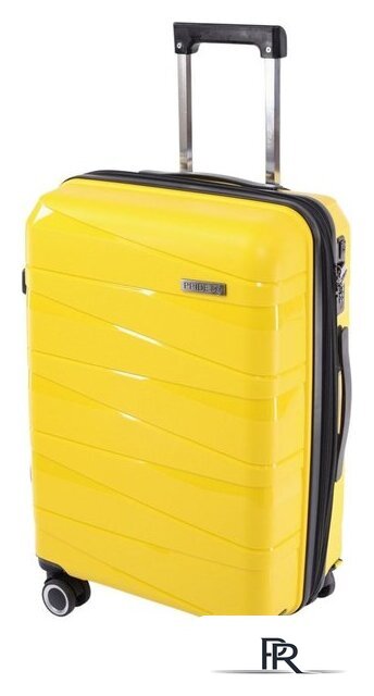 Чемодан-спиннер Pride РР-201 (M, желтый) - Изображение №2 — Интернет-магазин ПроЗаказ