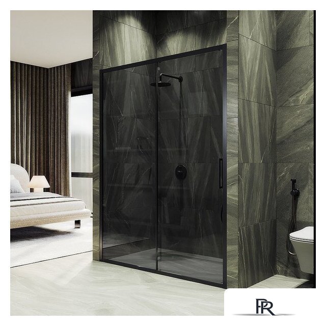 Душевая дверь MaybahGlass 195x120 MGD-1284-6 (графит/черный) - Изображение №2 — Интернет-магазин ПроЗаказ