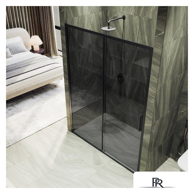 Душевая дверь MaybahGlass 195x120 MGD-1284-6 (графит/черный) - Изображение №4 — Интернет-магазин ПроЗаказ