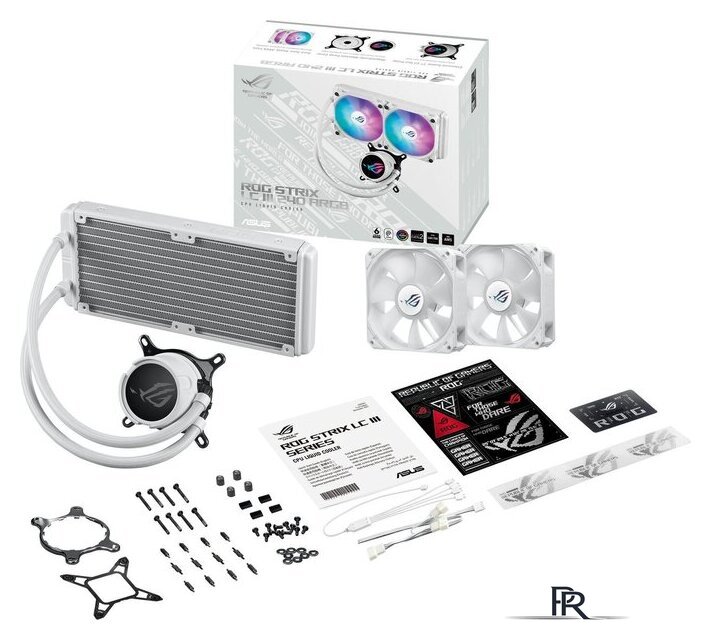 Система жидкостного охлаждения для процессора ASUS ROG Strix LC III 240 ARGB White Edition - Изображение №8 — Интернет-магазин ПроЗаказ