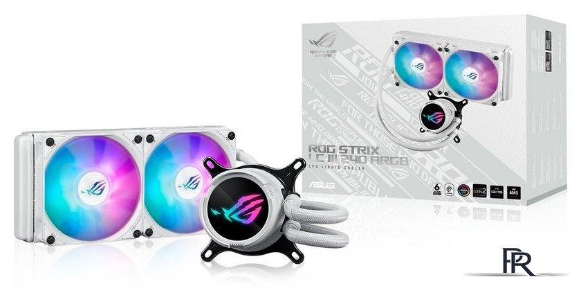 Система жидкостного охлаждения для процессора ASUS ROG Strix LC III 240 ARGB White Edition - Изображение №7 — Интернет-магазин ПроЗаказ