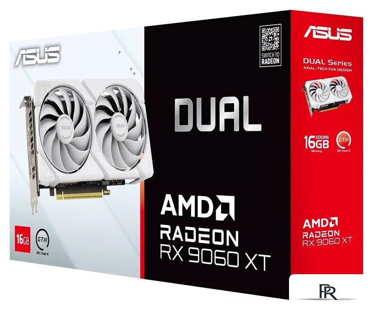 Видеокарта ASUS Dual Radeon RX 9060 XT 16GB GDDR6 White Edition DUAL-RX9060XT-16G-WHITE - Изображение №12 — Интернет-магазин ПроЗаказ