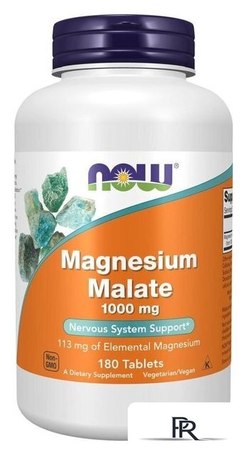 БАД Now Foods Magnesium Malate 1000 мг (180 таблеток) - Изображение №1 — Интернет-магазин ПроЗаказ