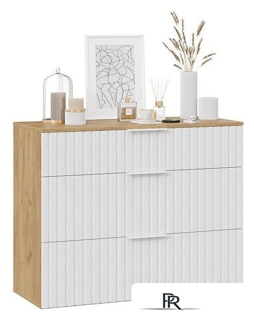 Тумба для обуви Трия Хилтон комбинированная Исп.2.3 (дуб крафт золотой/белый матовый) - Изображение №1 — Интернет-магазин ПроЗаказ