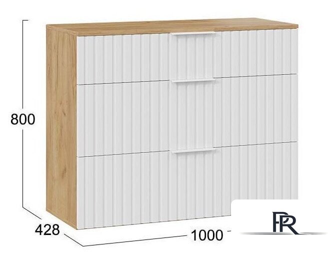 Тумба для обуви Трия Хилтон комбинированная Исп.2.3 (дуб крафт золотой/белый матовый) - Изображение №5 — Интернет-магазин ПроЗаказ