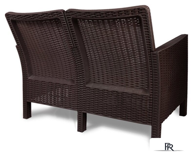 Скамейка ВПМ Ротанг 2-х местный 6199037 (темно-коричневый) - Изображение №3 — Интернет-магазин ПроЗаказ