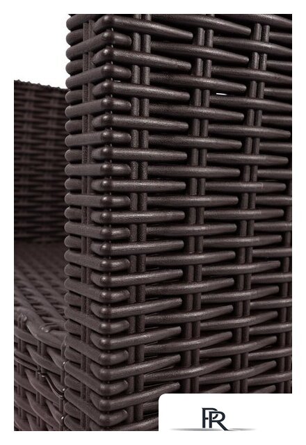 Скамейка ВПМ Ротанг 2-х местный 6199037 (темно-коричневый) - Изображение №5 — Интернет-магазин ПроЗаказ