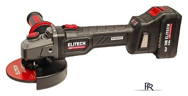 Угловая шлифмашина ELITECH CAG 2012BL E2213.074.01 (с 1-им АКБ, кейс) - Изображение №1 — Интернет-магазин ПроЗаказ