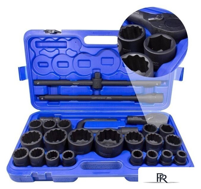 Набор трещотка с головками ForceKraft FK-68262-9 MPB (26 предметов) - Изображение №1 — Интернет-магазин ПроЗаказ