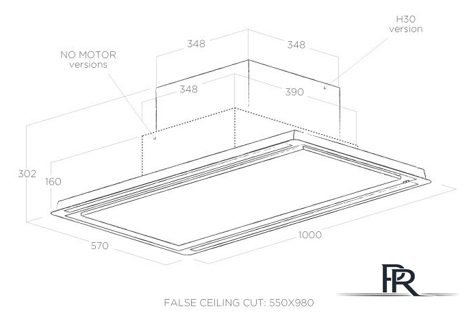 Кухонная вытяжка Elica Hilight Glass No Motor WH/A/100 PRF0146248 - Изображение №3 — Интернет-магазин ПроЗаказ