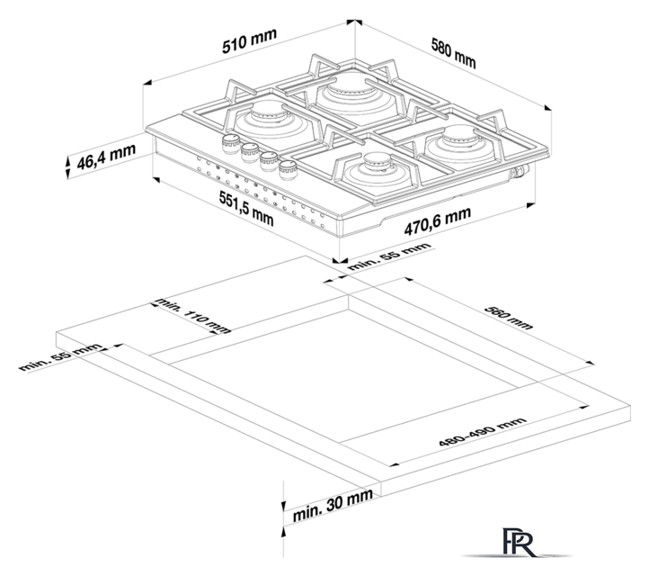 Варочная панель BEKO HILW 64122 SW - Изображение №2 — Интернет-магазин ПроЗаказ