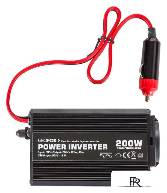 Автомобильный инвертор GEOFOX M 200W - Изображение №4 — Интернет-магазин ПроЗаказ