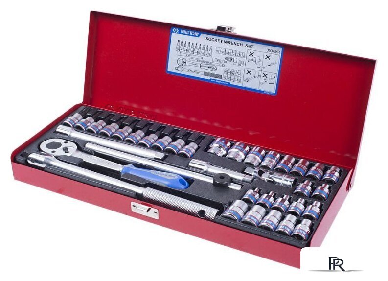 Универсальный набор инструментов King Tony 3534MR (36 предметов) - Изображение №1 — Интернет-магазин ПроЗаказ