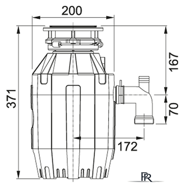 Измельчитель пищевых отходов Franke Turbo Elite TE-75 134.0535.241 - Изображение №2 — Интернет-магазин ПроЗаказ
