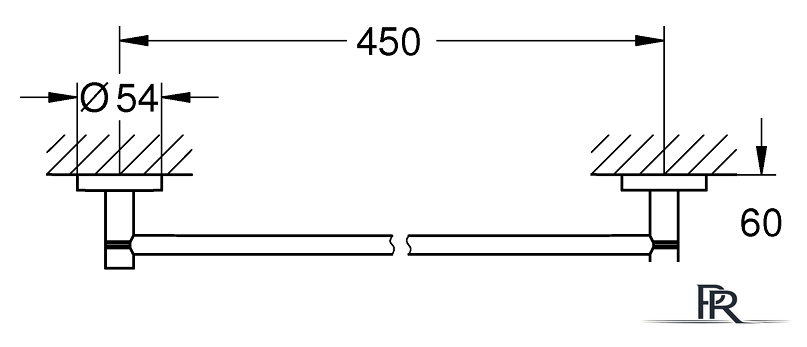 Держатель для полотенца Grohe Essentials 40688001 - Изображение №2 — Интернет-магазин ПроЗаказ