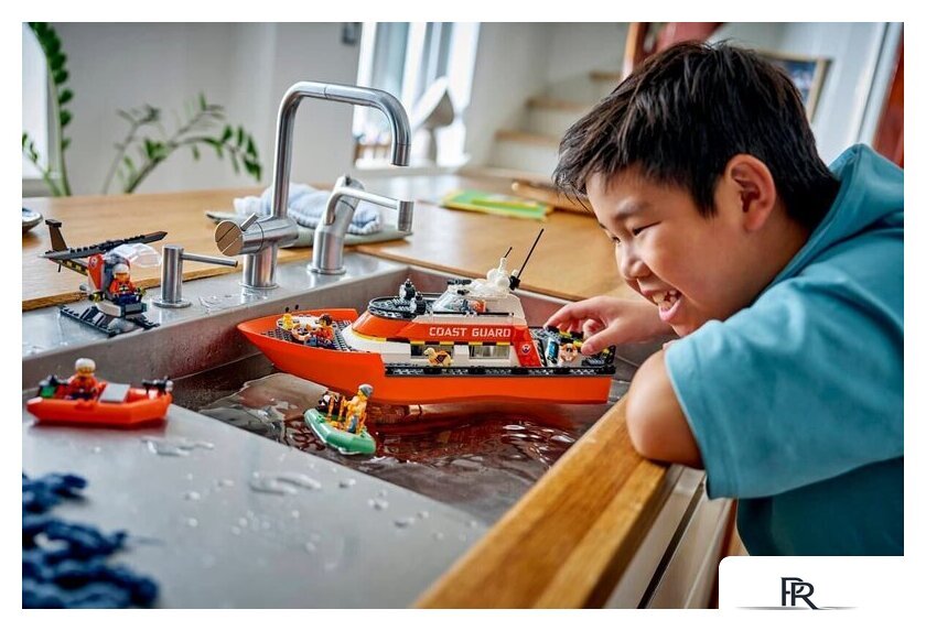 Конструктор LEGO City 60504 Спасательный катер и вертолет береговой охраны - Изображение №7 — Интернет-магазин ПроЗаказ