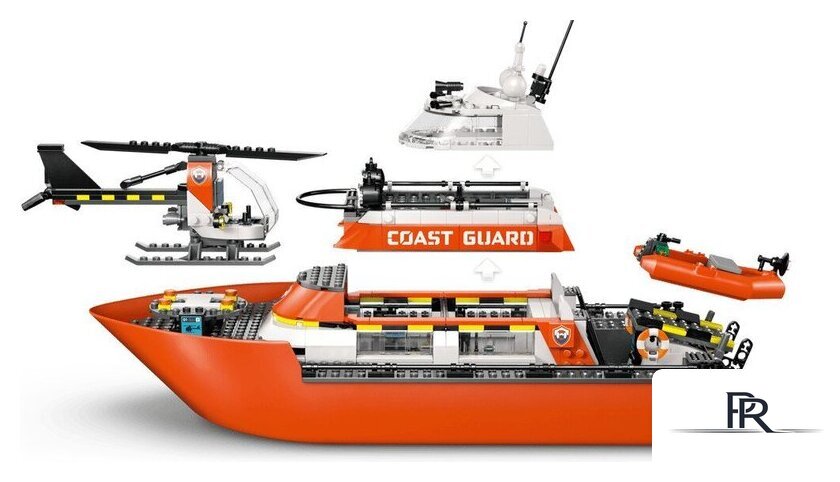 Конструктор LEGO City 60504 Спасательный катер и вертолет береговой охраны - Изображение №4 — Интернет-магазин ПроЗаказ