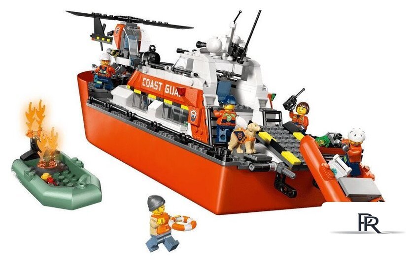 Конструктор LEGO City 60504 Спасательный катер и вертолет береговой охраны - Изображение №3 — Интернет-магазин ПроЗаказ