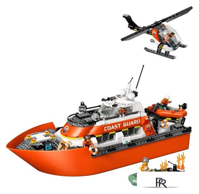 Конструктор LEGO City 60504 Спасательный катер и вертолет береговой охраны - Изображение №2 — Интернет-магазин ПроЗаказ