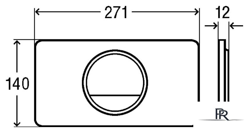 Панель смыва Viega Visign for Style 13 8333.1 (хром) [654 504] - Изображение №3 — Интернет-магазин ПроЗаказ