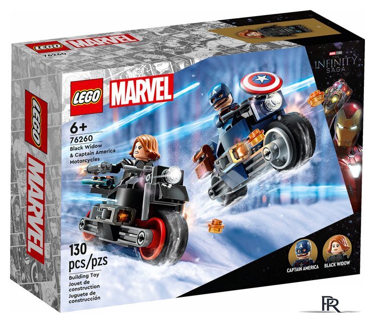 Конструктор LEGO Marvel Super Heroes 76260 Черная вдова и Капитан Америка на мотоциклах - Изображение №1 — Интернет-магазин ПроЗаказ