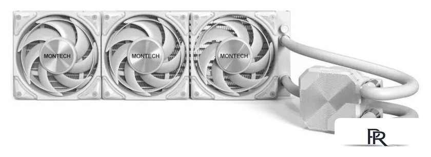 Система жидкостного охлаждения для процессора Montech HyperFlow Silent 360 (белый) - Изображение №3 — Интернет-магазин ПроЗаказ