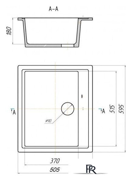 Кухонная мойка Saniteco Mare (оникс) - Изображение №10 — Интернет-магазин ПроЗаказ
