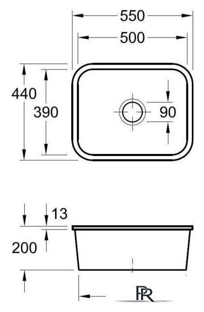 Кухонная мойка Villeroy & Boch Cisterna 60 C 670602J0 - Изображение №1 — Интернет-магазин ПроЗаказ