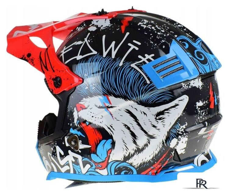 Мотошлем LS2 MX437 Fast 2 Mini Starmaw (S, черный) - Изображение №8 — Интернет-магазин ПроЗаказ