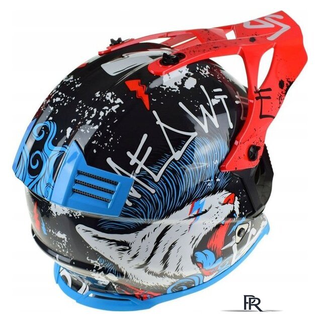 Мотошлем LS2 MX437 Fast 2 Mini Starmaw (S, черный) - Изображение №12 — Интернет-магазин ПроЗаказ