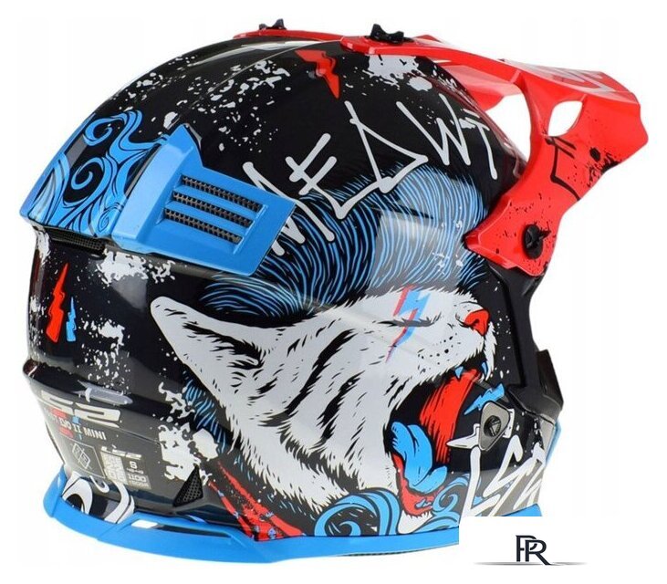 Мотошлем LS2 MX437 Fast 2 Mini Starmaw (S, черный) - Изображение №15 — Интернет-магазин ПроЗаказ