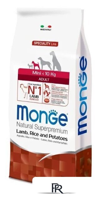 Сухой корм для собак Monge Speciality Adult Mini Lamb Rice & Potato 7.5 кг - Изображение №1 — Интернет-магазин ПроЗаказ
