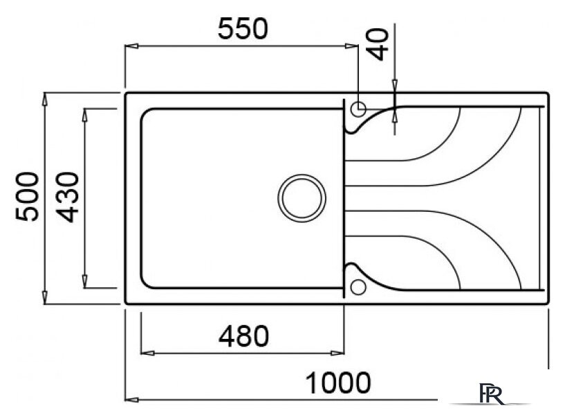Кухонная мойка Elleci Ego 480 Bianco Antico G62 - Изображение №2 — Интернет-магазин ПроЗаказ