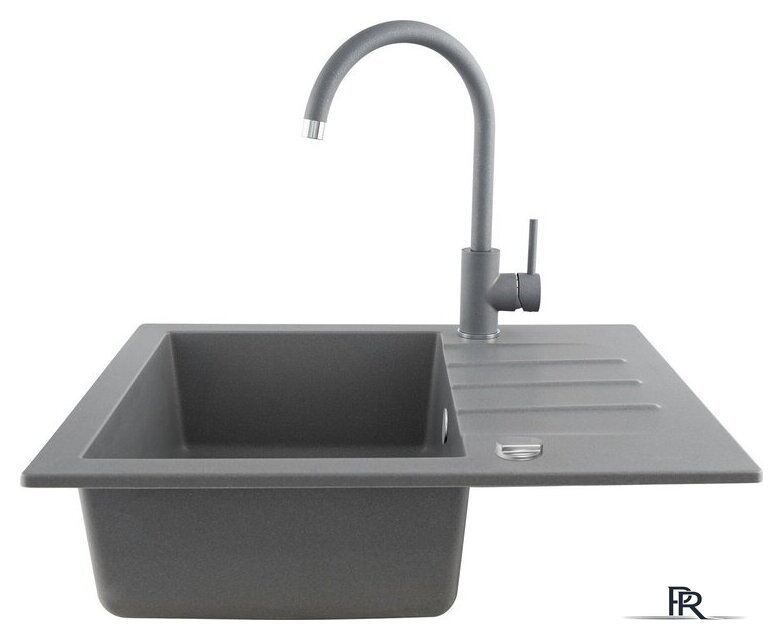 Кухонная мойка Kernau KGS A 4560 1B1D Grey Metallic - Изображение №4 — Интернет-магазин ПроЗаказ