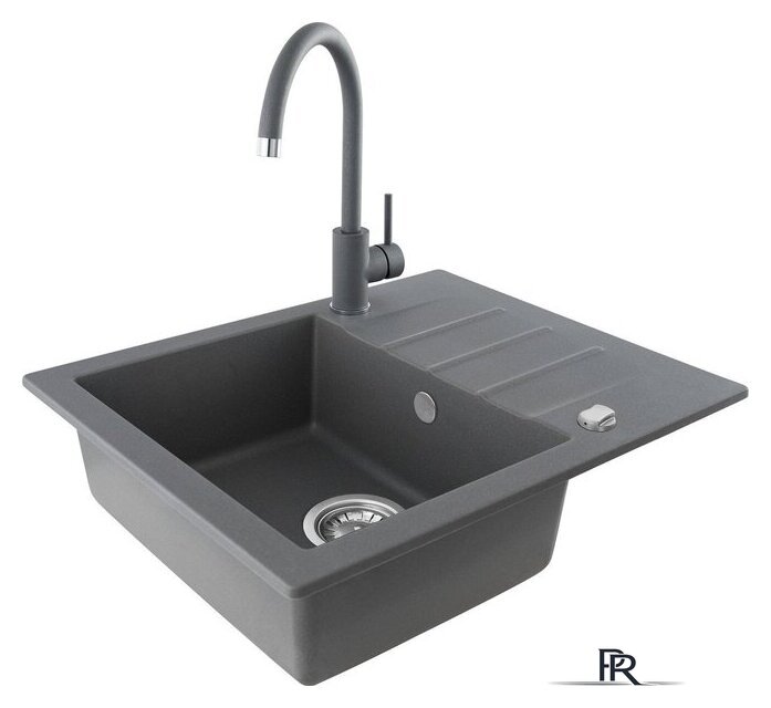 Кухонная мойка Kernau KGS A 4560 1B1D Grey Metallic - Изображение №2 — Интернет-магазин ПроЗаказ