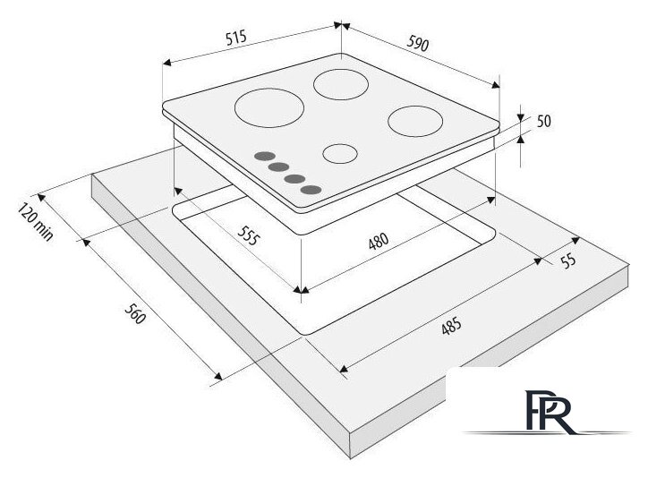 Варочная панель Krona Calore 60 BL - Изображение №3 — Интернет-магазин ПроЗаказ