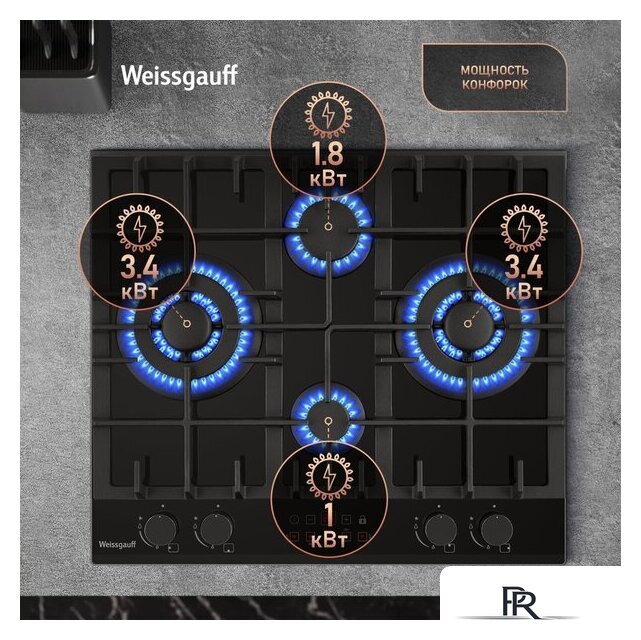Варочная панель Weissgauff HGG 642 BGH Double Wok Timer - Изображение №18 — Интернет-магазин ПроЗаказ
