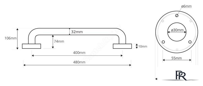 Поручень Bemeta Help 301100402 - Изображение №2 — Интернет-магазин ПроЗаказ