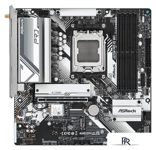 Материнская плата ASRock A620M Pro RS WiFi - Изображение №2 — Интернет-магазин ПроЗаказ