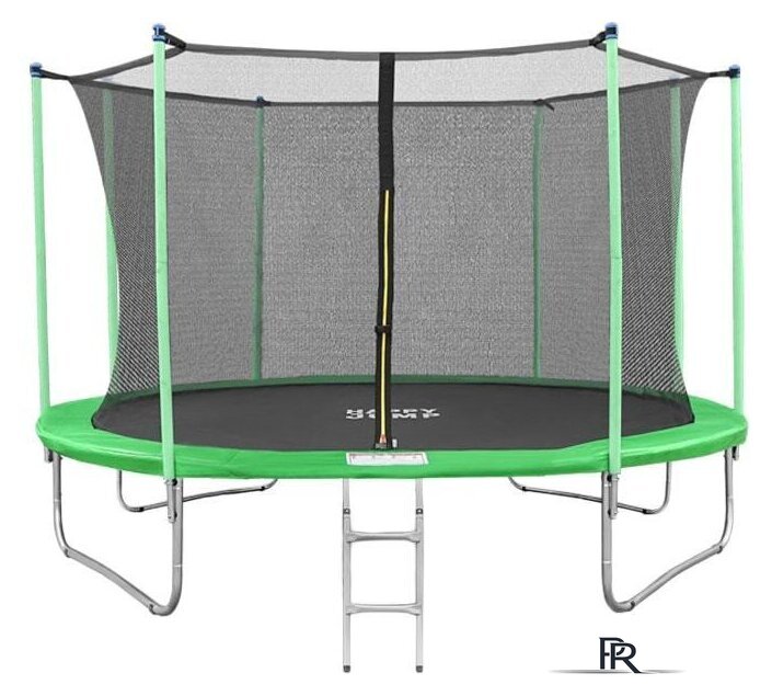 Батут Happy Jump 12ft-i Pro 374 см с внутренней сеткой и лестницей - Изображение №1 — Интернет-магазин ПроЗаказ