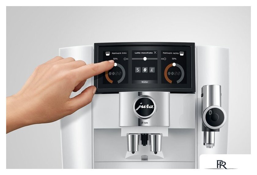 Кофемашина JURA J8 Twin Diamond White EA 15594 - Изображение №9 — Интернет-магазин ПроЗаказ