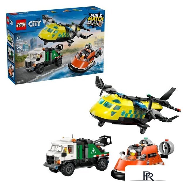 Конструктор LEGO City 60505 Ремикс самолёта, грузовика и судна на воздушной подушке - Изображение №1 — Интернет-магазин ПроЗаказ