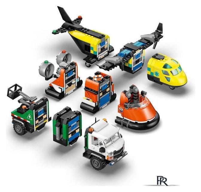 Конструктор LEGO City 60505 Ремикс самолёта, грузовика и судна на воздушной подушке - Изображение №4 — Интернет-магазин ПроЗаказ