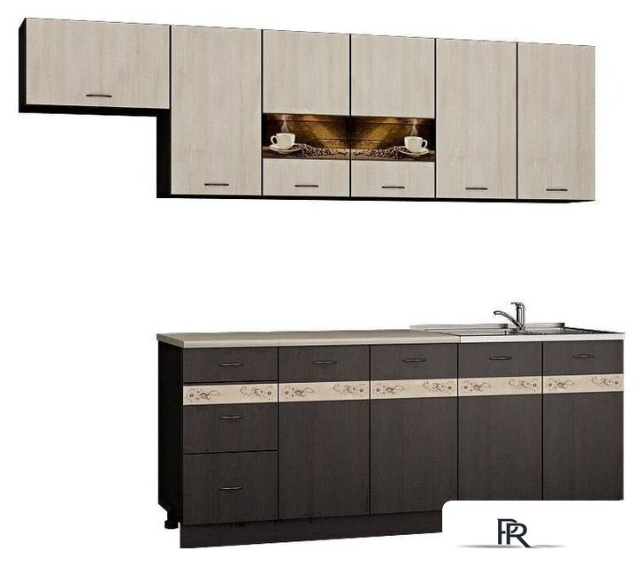 Готовая кухня Senira Вяселка 2/1 2.0м + шкаф настенный В-083 - Изображение №1 — Интернет-магазин ПроЗаказ